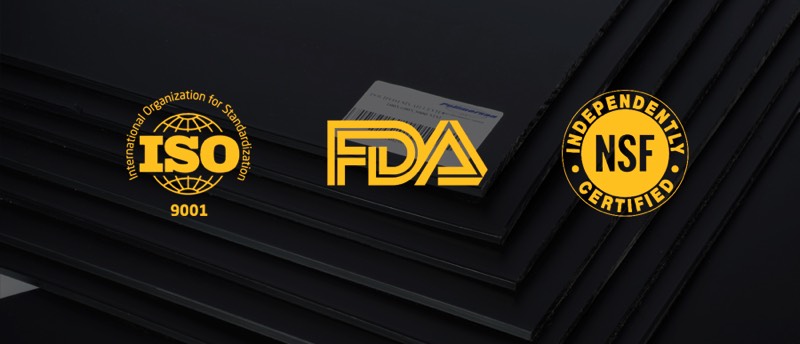 Polymersan FDA ISO 9001 NSF logos approved