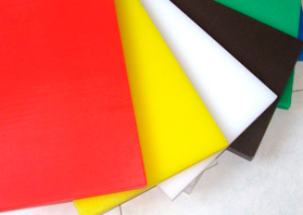 examples of High Density Polyethylene use - color sheets